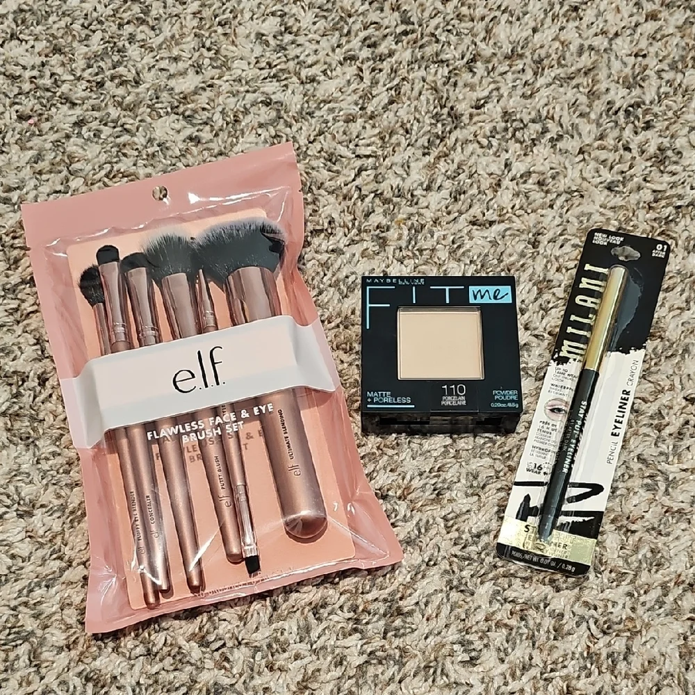 e.l.f. Maybelline And Milani Makeup And Brush Bundle